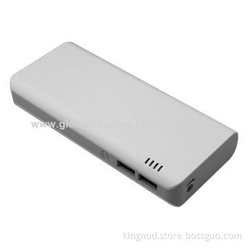 Portable Power Bank for iPhone and iPad with 11,000mAh Capacity, LED Flashlight, 136 x 58 x 21mm